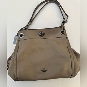 Coach Eddie Leather Shoulder Bag